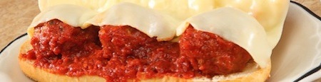 Marino's meatball sandwich